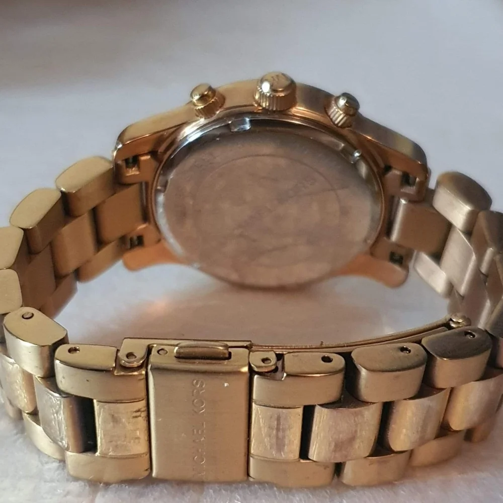 Michael Kors MK5430 Rose Gold Runway Chronograph Women's Watch w/Date
